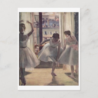 Edgar Degas - Drei Tänzer im Übungsraum 1873 Postkarte