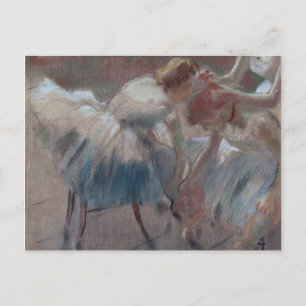 Edgar Degas   Drei Tänzer Vorbereitung für die Kla Postkarte