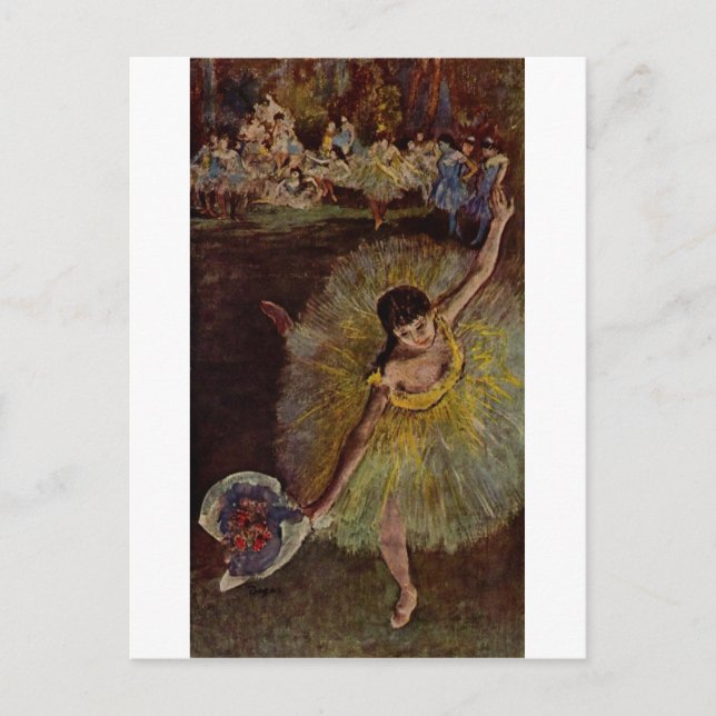 Edgar Degas - Ende von Arabesque 1877 Postkarte (Vorderseite)