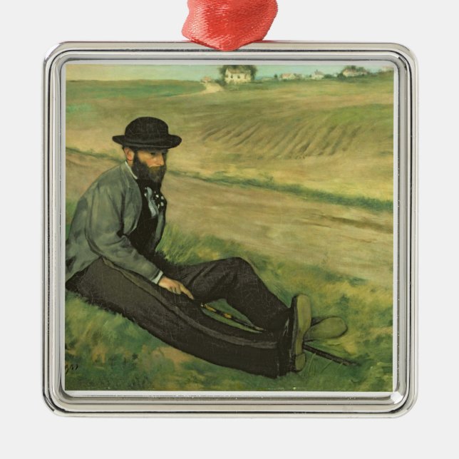 Edgar Degas | Eugene Manet Silbernes Ornament (Vorne)