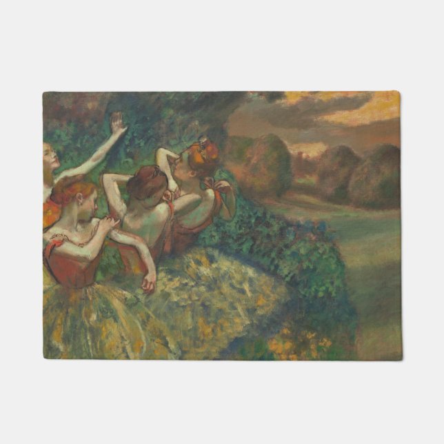 Edgar Degas Four Dancers Impressionist Fußmatte (Vorderseite)