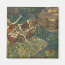 Edgar Degas Four Dancers Impressionist Magnet
