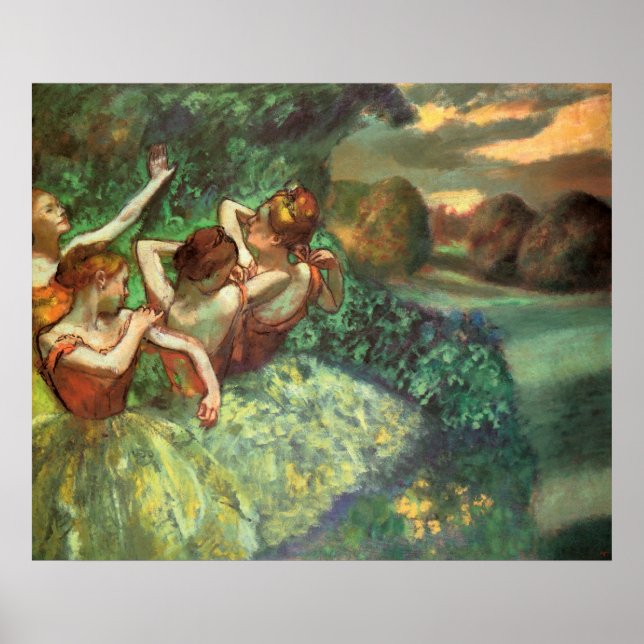Edgar Degas Four Dancers Poster (Vorne)