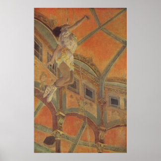 Edgar Degas - Frau Lala Circus Fernando 1879 trape Poster