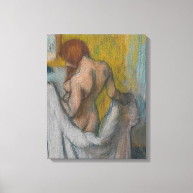 Edgar Degas | Frau mit Handtuch Leinwanddruck (Vorderseite)