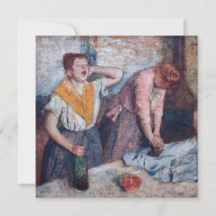 Edgar Degas - Frauen beim Bügeln Dankeskarte