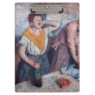 Edgar Degas - Frauen beim Bügeln Klemmbrett