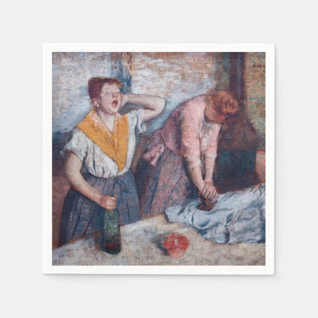 Edgar Degas - Frauen beim Bügeln Serviette (Vorderseite)