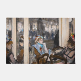 Edgar Degas - Frauen im Café Terrasse im Abend Fußmatte