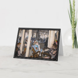 Edgar Degas - Frauen im Café Terrasse im Abend Karte