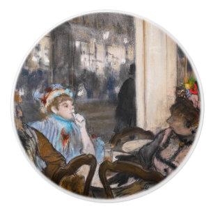 Edgar Degas - Frauen im Café Terrasse im Abend Keramikknauf