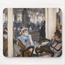 Edgar Degas - Frauen im Café Terrasse im Abend Mousepad