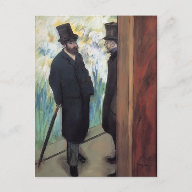 Edgar Degas: Freunde im Theater Postkarte (Vorderseite)
