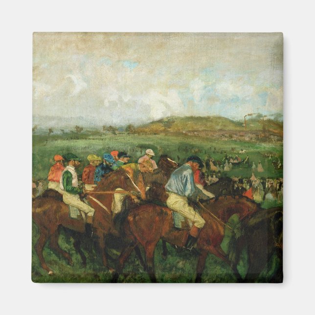Edgar Degas | Gentlemen race, Vor dem Abflug Magnet (Vorne)