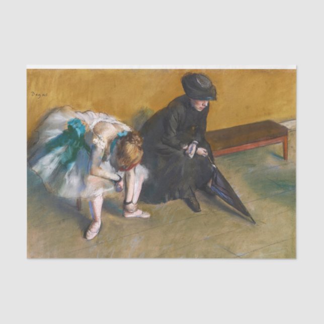 Edgar Degas - Gewartet Seidenpapier (Vorderseite)