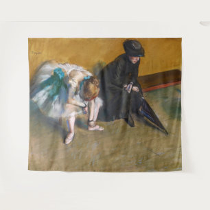 Edgar Degas - Gewartet Wandteppich