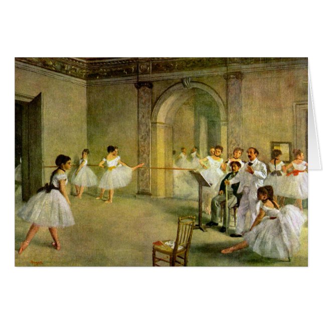 Edgar Degas - Hall des Opern-Balletts in der Rue (Vorderseite (Horizontal))