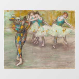 Edgar Degas - Harlekin-Tanz Fensteraufkleber
