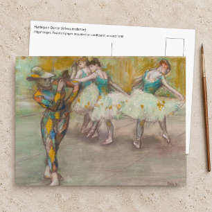 Edgar Degas - Harlekin-Tanz Postkarte
