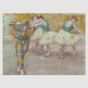 Edgar Degas - Harlekin-Tanz Seidenpapier