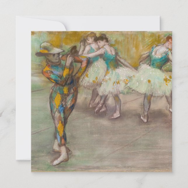 Edgar Degas - Harlequin Dance Dankeskarte (Vorderseite)