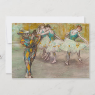 Edgar Degas - Harlequin Dance Dankeskarte