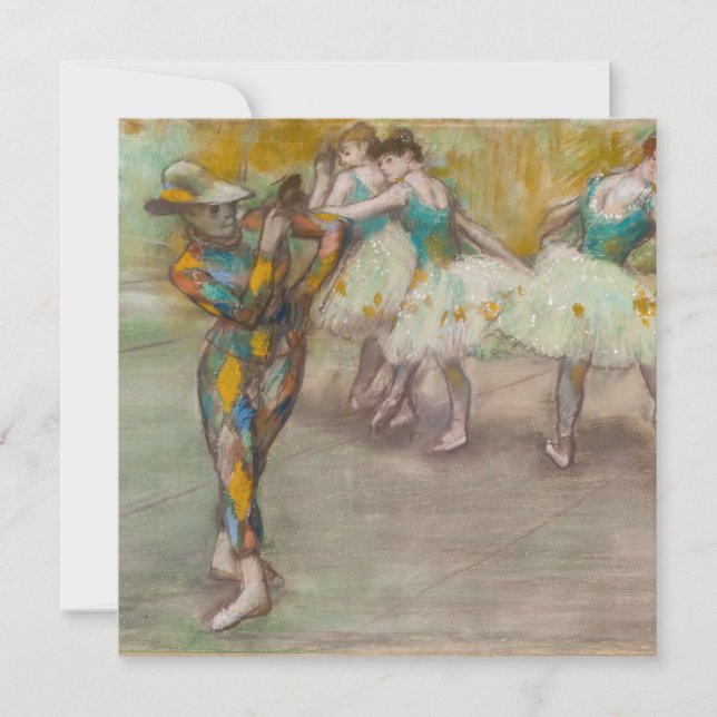 Edgar Degas - Harlequin Dance Einladung (Vorderseite)