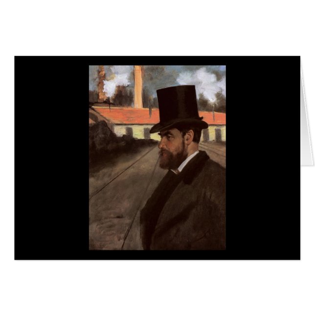 Edgar Degas Henri Rouart vor seiner Fabrik (Vorderseite (Horizontal))