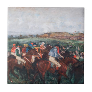 Edgar Degas - Herrenrennen Fliese