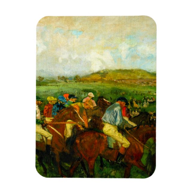 Edgar Degas Horseback Riding Magnet (Vertikal)