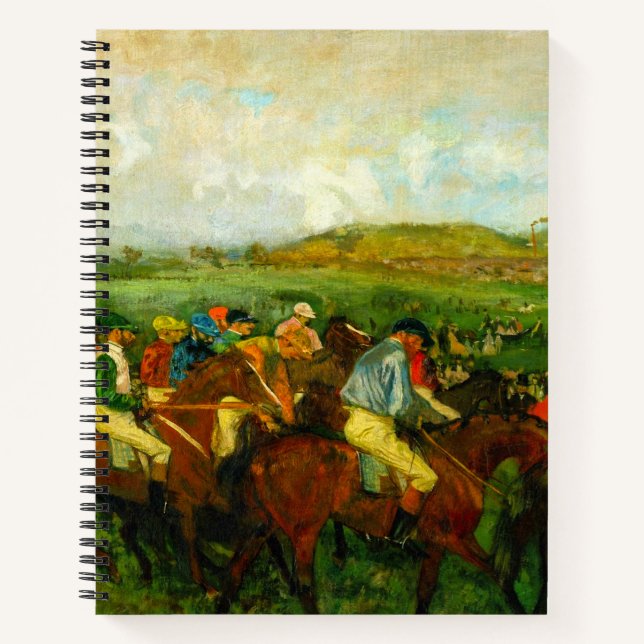 Edgar Degas Horseback Riding Notizbuch (Vorderseite)