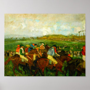 Edgar Degas Horseback Riding Poster