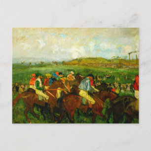 Edgar Degas Horseback Riding Postkarte