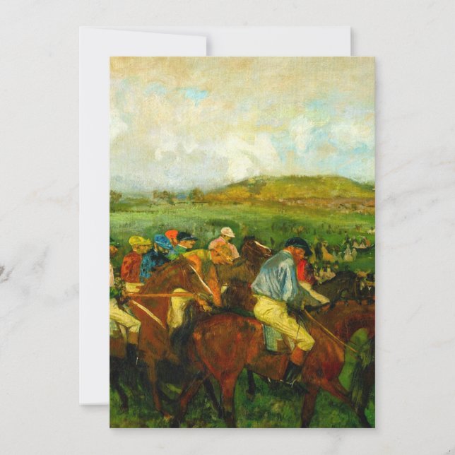 Edgar Degas Horseback Riding Save The Date (Vorderseite)