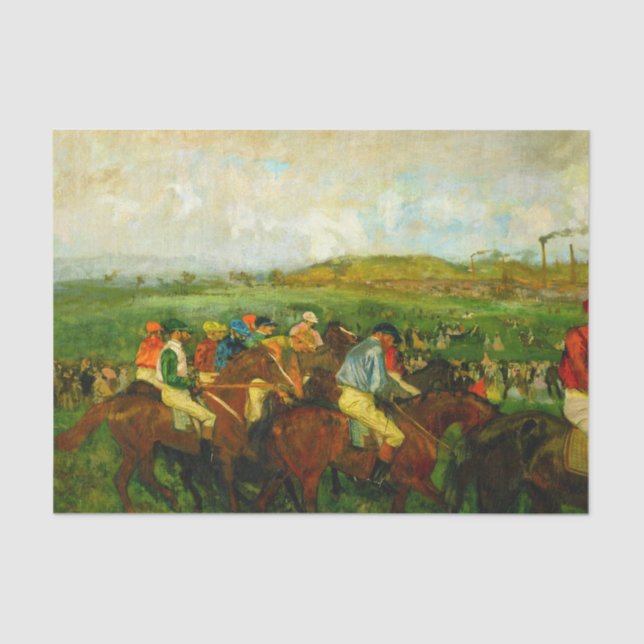 Edgar Degas Horseback Riding Seidenpapier (Vorderseite)