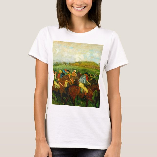 Edgar Degas Horseback Riding T-Shirt (Vorderseite)