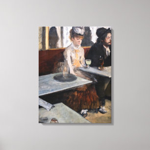 Edgar Degas - Im Café / The Absinthe Leinwanddruck