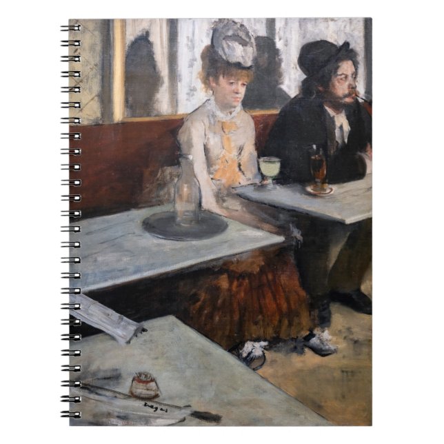 Edgar Degas - Im Café / The Absinthe Notizblock (Vorderseite)