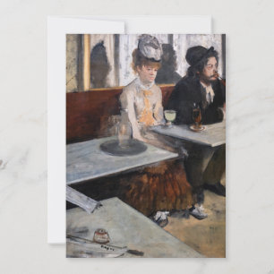 Edgar Degas - In einem Café / Der Absinth Einladung