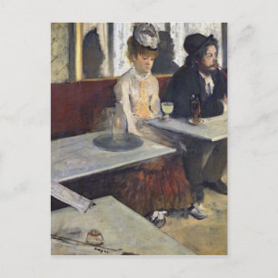 Edgar Degas   In einem Café oder dem Absinthe Postkarte