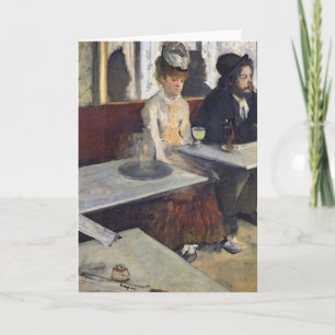 Edgar Degas   in einem Café oder der Wermut Karte