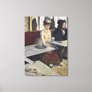Edgar Degas   in einem Café oder der Wermut Leinwanddruck