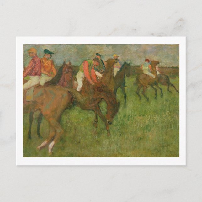 Edgar Degas | Jockeys, 1886-1990 Postkarte (Vorderseite)