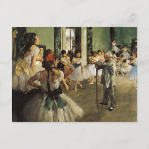 Edgar Degas La Classe de Danse Postkarte