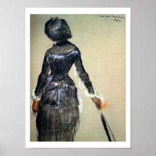 Edgar Degas   Mary Cassatt am Louvre Poster