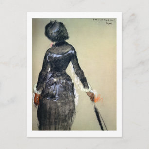 Edgar Degas   Mary Cassatt am Louvre Postkarte