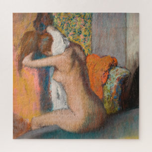 Edgar Degas - Nach dem Bad, Frau trocknet den Nack Puzzle