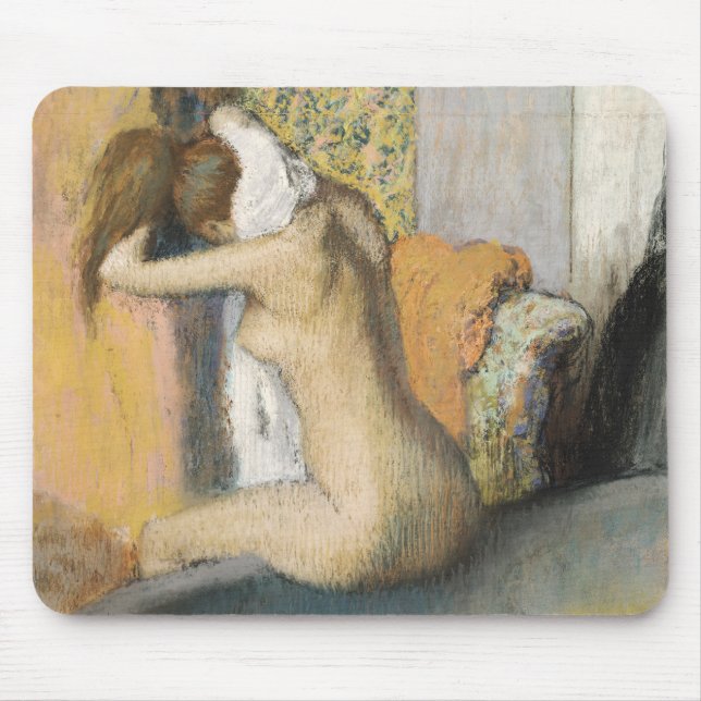 Edgar Degas | nach dem Bad, Frauen-trocknender Mousepad (Vorne)