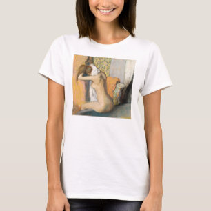 Edgar Degas   nach dem Bad, Frauen-trocknender T-Shirt