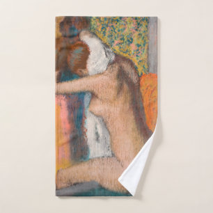 Edgar Degas - Nach dem Tod wischt die Frau Neck ab Badhandtuch Set